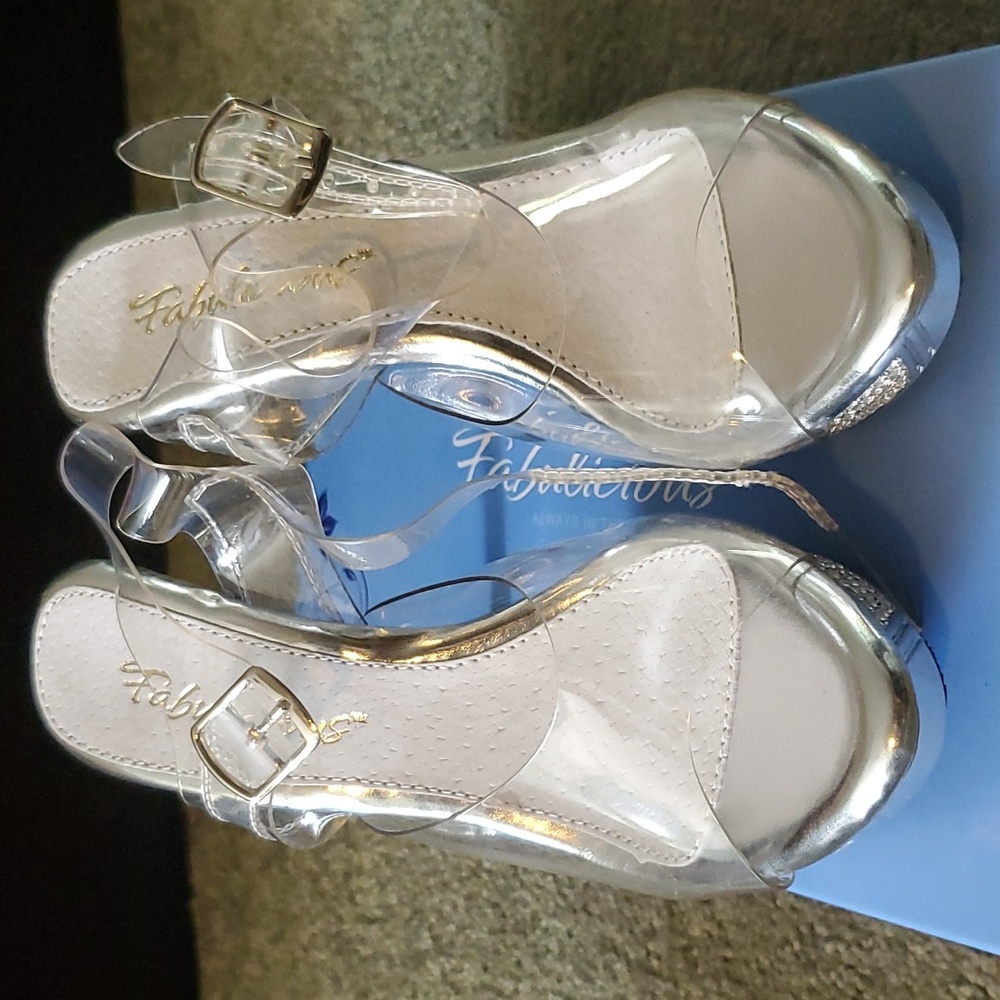 Fabulicious Rhinestone Heels 4.5in- Ankle straps